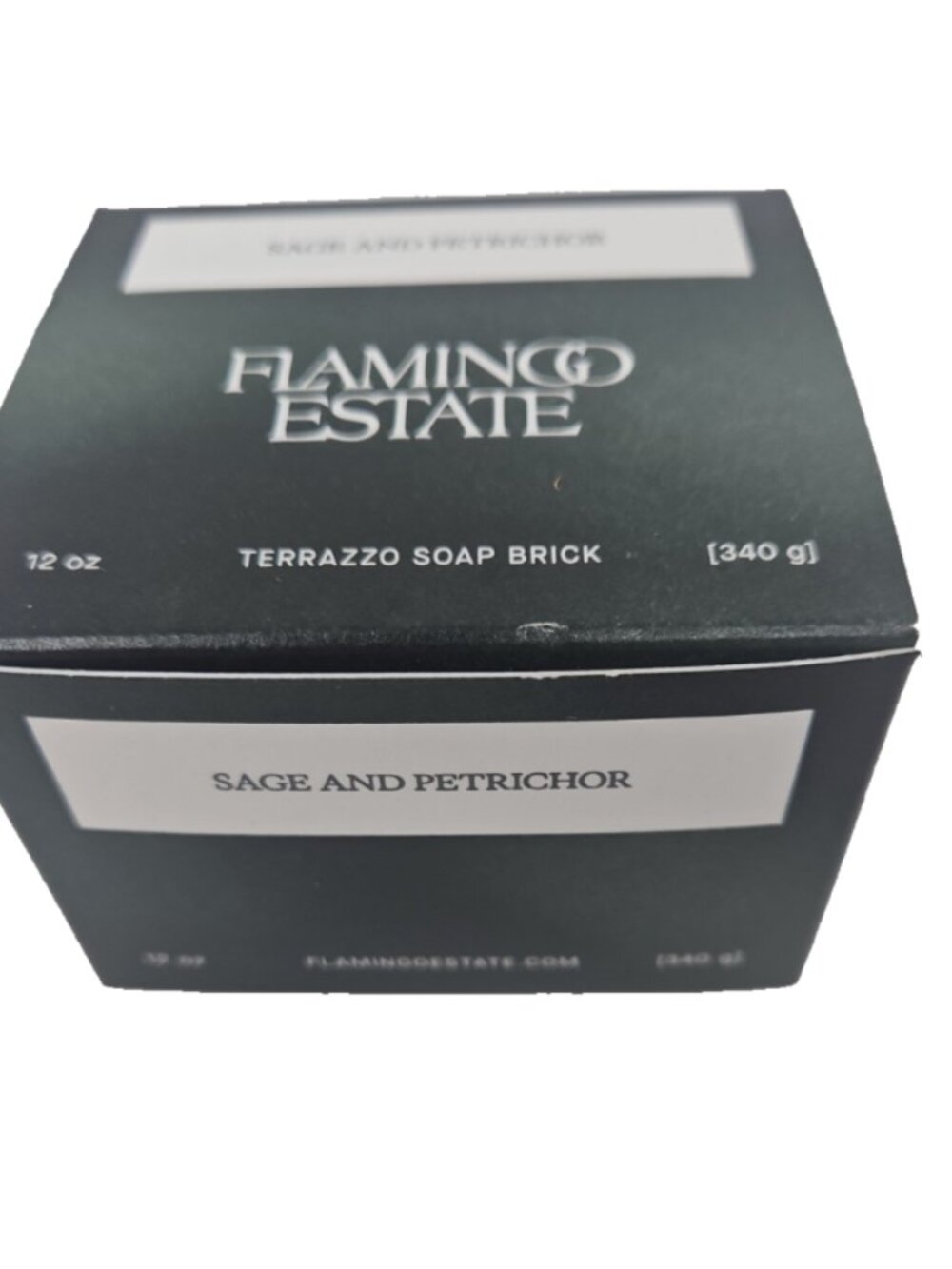 Flamingo Estate Terrazzo Soap Brick Sage & Petrchor Subscription Box Ltd Ed 12oz